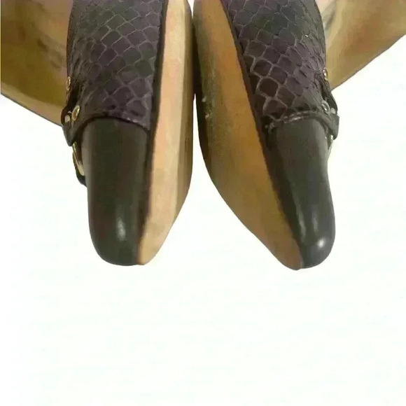 Jimmy Choo Watson Women’s Gray Leather Purple Snakeskin Pumps Size EUR 37/US 7 - Picture 12 of 12